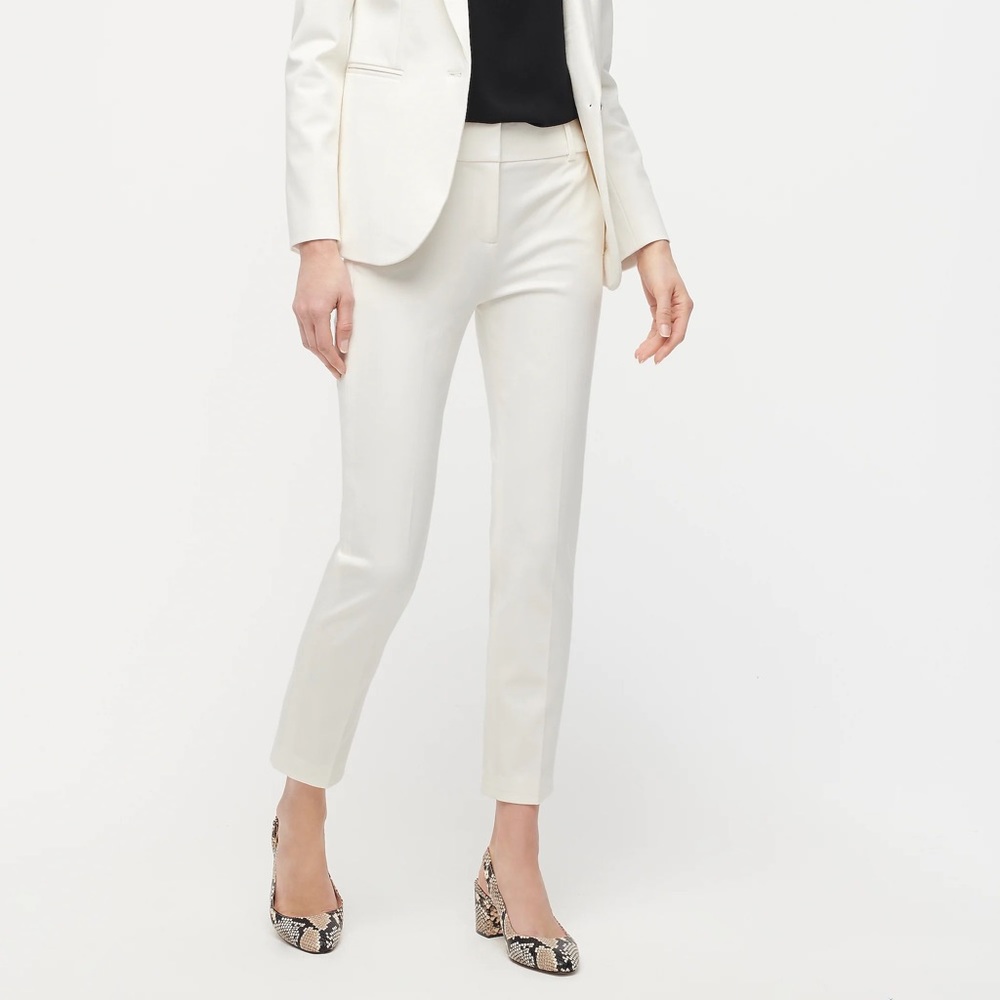 J. Crew tall Cameron slim crop pant in bi-stretch cotton